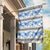 Samoa White Sunday Garden Flag Samoan Tapa Blue Hibiscus - Polynesian Pride