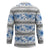 Samoa White Sunday Hockey Jersey Samoan Tapa Blue Hibiscus - Polynesian Pride