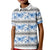 Samoa White Sunday Kid Polo Shirt Samoan Tapa Blue Hibiscus - Polynesian Pride