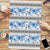 Samoa White Sunday Puzzle Samoan Tapa Blue Hibiscus - Polynesian Pride