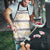 Samoa White Sunday Apron Samoan Tapa Yellow Hibiscus - Polynesian Pride