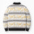 Samoa White Sunday Bomber Puffer Jacket Samoan Tapa Yellow Hibiscus - Polynesian Pride
