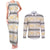 Samoa White Sunday Couples Matching Tank Maxi Dress and Long Sleeve Button Shirt Samoan Tapa Yellow Hibiscus - Polynesian Pride