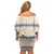 Samoa White Sunday Family Matching Off Shoulder Short Dress and Hawaiian Shirt Samoan Tapa Yellow Hibiscus - Polynesian Pride