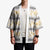 Samoa White Sunday Kimono Samoan Tapa Yellow Hibiscus - Polynesian Pride