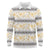 Samoa White Sunday Long Sleeve Polo Shirt Samoan Tapa Yellow Hibiscus - Polynesian Pride