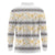 Samoa White Sunday Long Sleeve Polo Shirt Samoan Tapa Yellow Hibiscus - Polynesian Pride