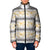 Samoa White Sunday Padded Jacket Samoan Tapa Yellow Hibiscus - Polynesian Pride