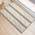 Samoa White Sunday Rubber Doormat Samoan Tapa Yellow Hibiscus - Polynesian Pride