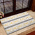 Samoa White Sunday Rubber Doormat Samoan Tapa Yellow Hibiscus - Polynesian Pride