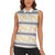 Samoa White Sunday Women Sleeveless Polo Shirt Samoan Tapa Yellow Hibiscus - Polynesian Pride