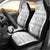 Samoa White Sunday Car Seat Cover Samoan Tapa White Hibiscus - Polynesian Pride