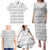 Samoa White Sunday Family Matching Puletasi and Hawaiian Shirt Samoan Tapa White Hibiscus - Polynesian Pride
