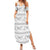Samoa White Sunday Family Matching Summer Maxi Dress and Hawaiian Shirt Samoan Tapa White Hibiscus - Polynesian Pride