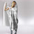 Samoa White Sunday Hooded Blanket Samoan Tapa White Hibiscus - Polynesian Pride