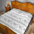 Samoa White Sunday Quilt Samoan Tapa White Hibiscus - Polynesian Pride