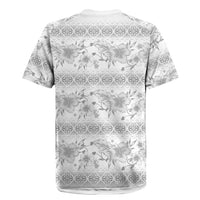 Samoa White Sunday Rugby Jersey Samoan Tapa White Hibiscus - Polynesian Pride