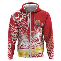 Personalised Tahiti Surfing Hoodie Polynesian Style