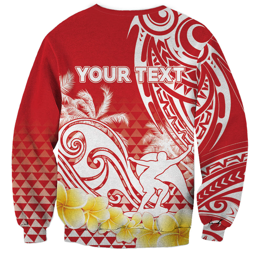 Personalised Tahiti Surfing Sweatshirt Polynesian Style LT05 - Polynesian Pride