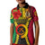 Vanuatu Kid Polo Shirt Vanuatuan Coat Of Arms Mix Pig Tusk Poynesian Pattern LT05 Kid Reggae - Polynesian Pride