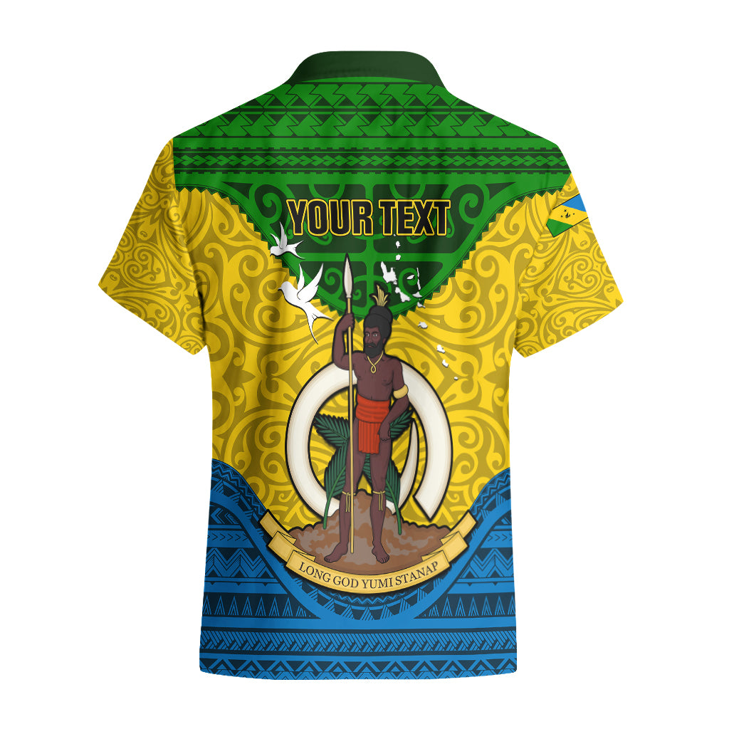 Personalized Vanuatu Malampa Province Hawaiian Shirt Coat Of Arms And Namele Fern Polynesian Pattern LT05 - Polynesian Pride