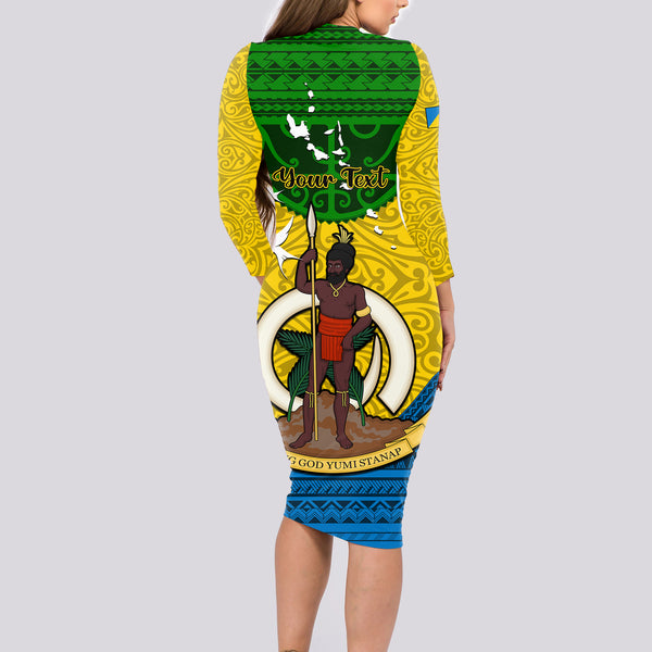 Malampa Province Off Shoulder Long Dress Vanuatu Pattern main image 1