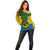 Personalized Vanuatu Malampa Province Off Shoulder Sweater Coat Of Arms And Namele Fern Polynesian Pattern LT05 - Polynesian Pride