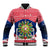 Personalised Philippines Christmas Baseball Jacket Filipino Parol Maligayang Pasko LT05 Unisex Red - Polynesian Pride