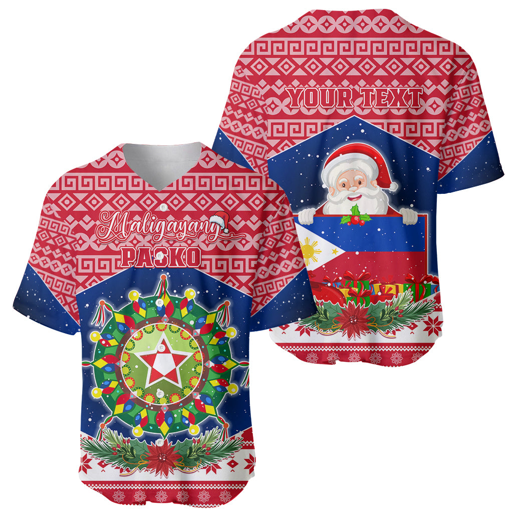 Personalised Philippines Christmas Baseball Jersey Filipino Parol Maligayang Pasko LT05 - Polynesian Pride
