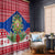 Philippines Christmas Window Curtain Filipino Parol Maligayang Pasko LT05 With Hooks Red - Polynesian Pride