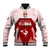 Custom Tonga Rugby Baseball Jacket 2023 Pacific Championships Kupesi Ngatu Mate Maa LT05 Unisex Red - Polynesian Pride
