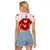 Custom Tonga Rugby Raglan Cropped T Shirt 2023 Pacific Championships Kupesi Ngatu Mate Maa LT05 - Polynesian Pride