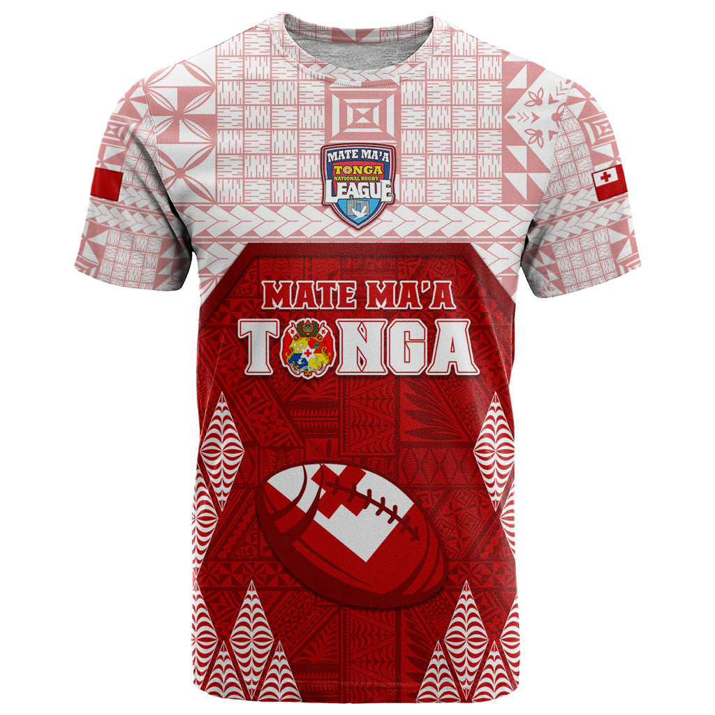 Custom Tonga Rugby T Shirt 2023 Pacific Championships Kupesi Ngatu Mate Maa LT05 Red - Polynesian Pride