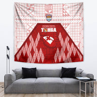 Tonga Rugby Tapestry 2023 Pacific Championships Kupesi Ngatu Mate Maa LT05 - Polynesian Pride