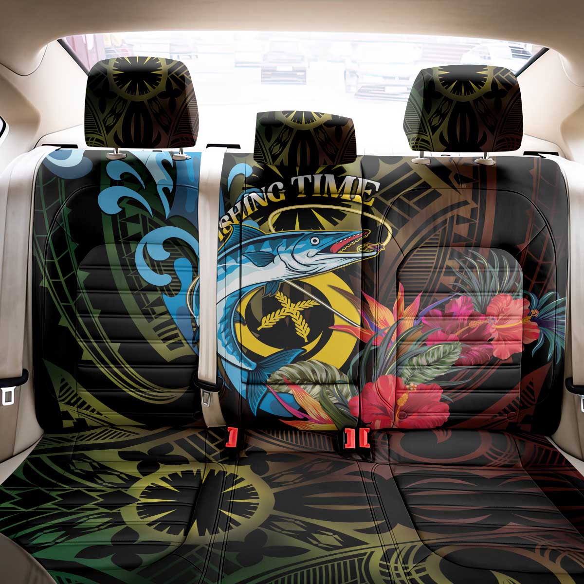 Vanuatu Fishing Back Car Seat Cover It's Time To Fish