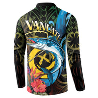 Vanuatu Fishing Button Sweatshirt It's Time To Fish