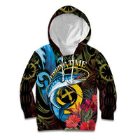 Vanuatu Fishing Kid Hoodie It's Time To Fish