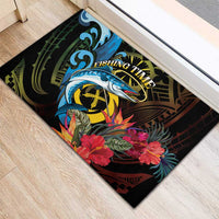 Vanuatu Fishing Rubber Doormat It's Time To Fish
