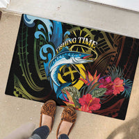 Vanuatu Fishing Rubber Doormat It's Time To Fish