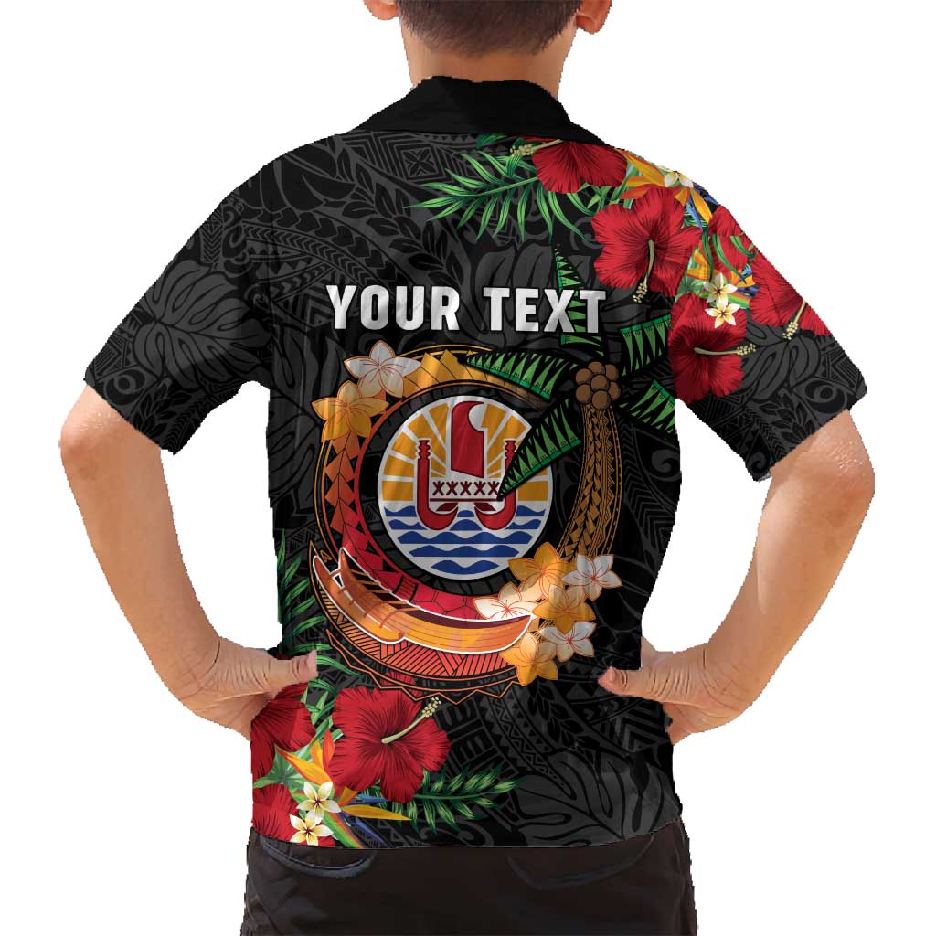 Personalised French Polynesia Outrigger Canoe Race Family Matching Summer Maxi Dress and Hawaiian Shirt Tropical Vibe LT05 - Polynesian Pride