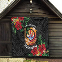 French Polynesia Outrigger Canoe Race Quilt Tropical Vibe LT05 - Polynesian Pride