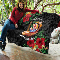 French Polynesia Outrigger Canoe Race Quilt Tropical Vibe LT05 - Polynesian Pride