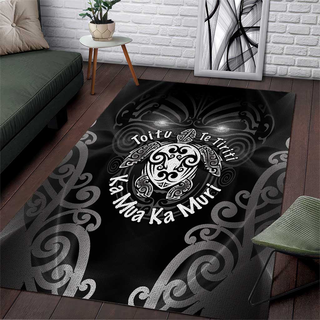 Aotearoa Toitu Te Tiriti Area Rug Ka Mua Ka Muri