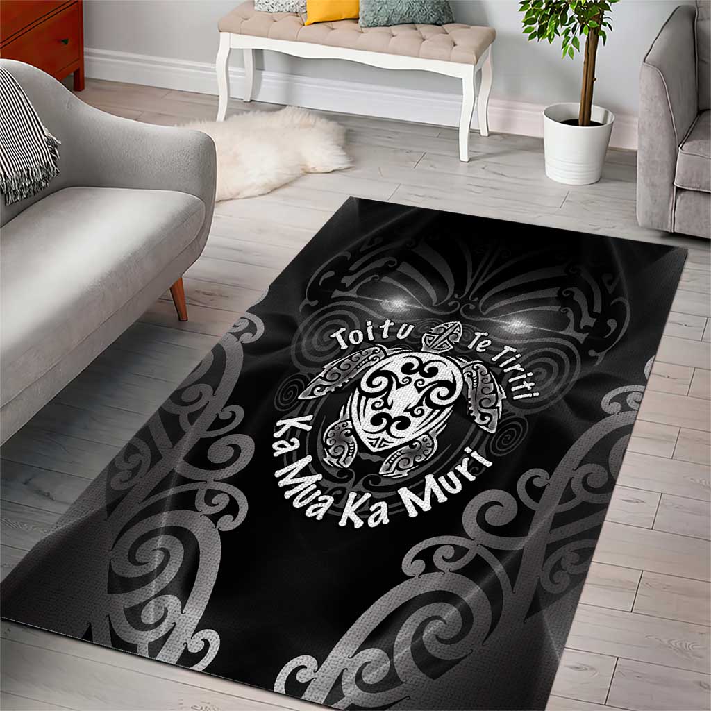 Aotearoa Toitu Te Tiriti Area Rug Ka Mua Ka Muri