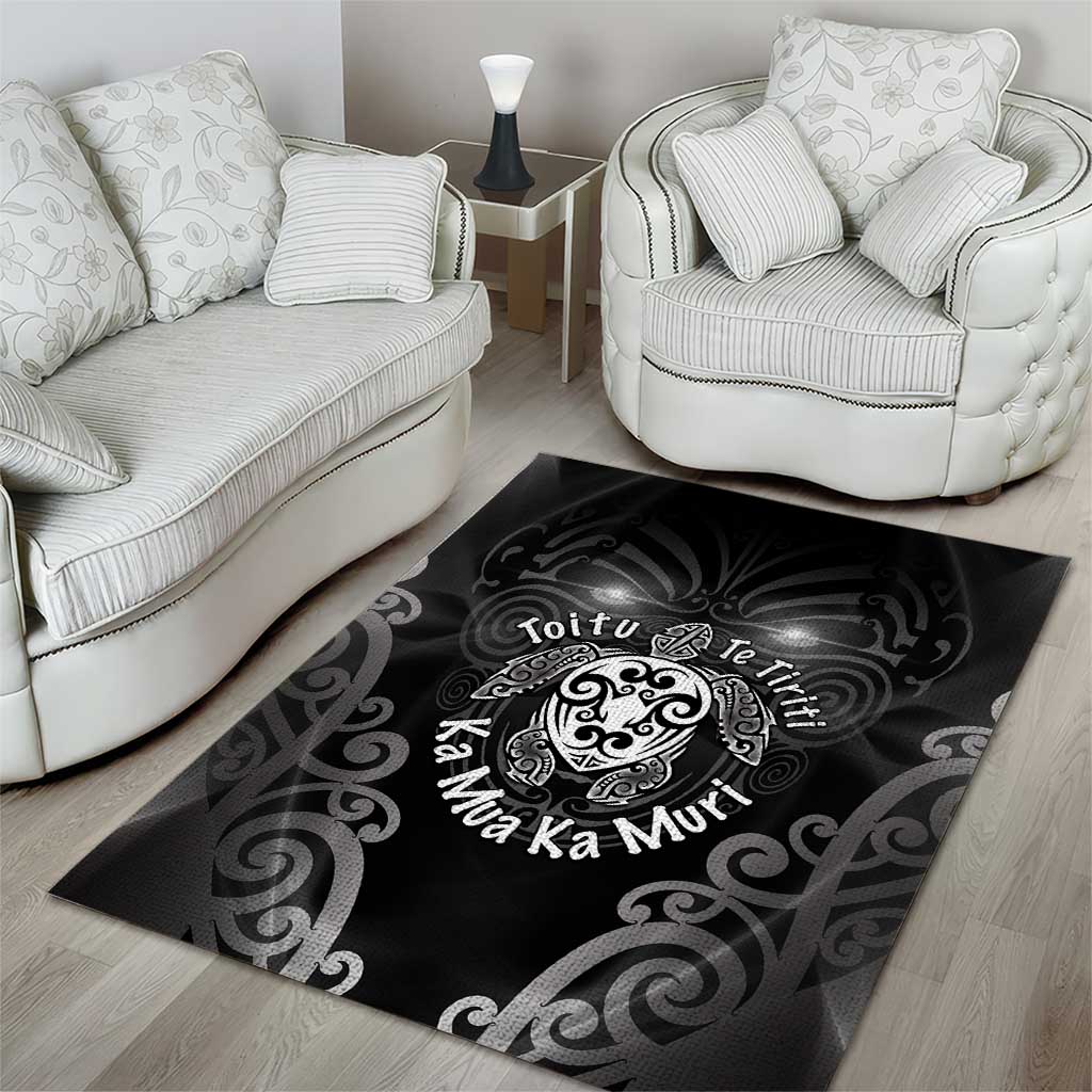 Aotearoa Toitu Te Tiriti Area Rug Ka Mua Ka Muri