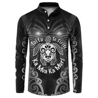 Aotearoa Toitu Te Tiriti Button Sweatshirt Ka Mua Ka Muri