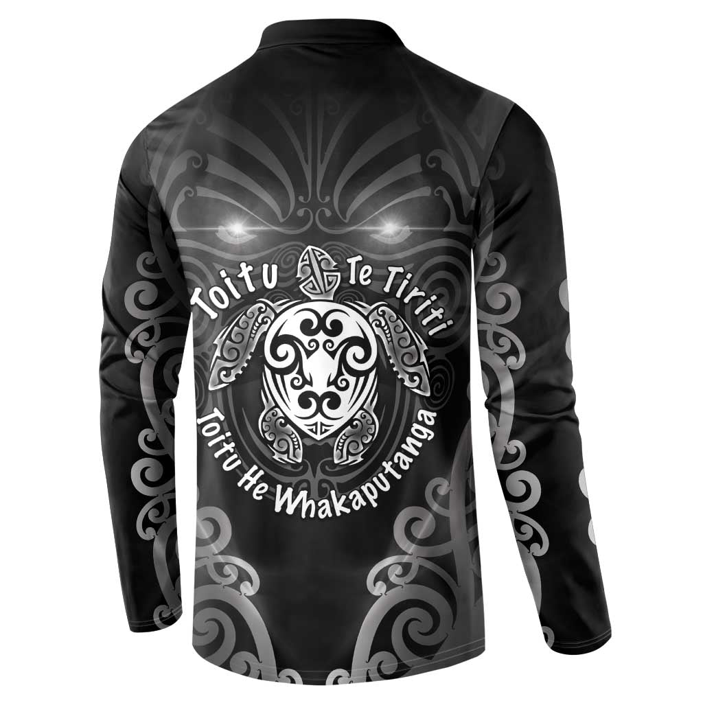 Aotearoa Toitu Te Tiriti Button Sweatshirt Ka Mua Ka Muri