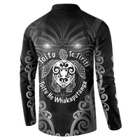 Aotearoa Toitu Te Tiriti Button Sweatshirt Ka Mua Ka Muri