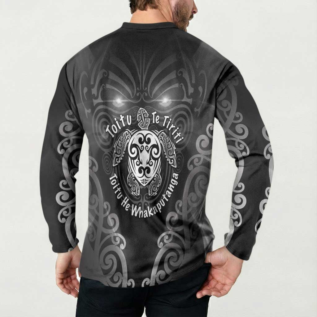Aotearoa Toitu Te Tiriti Button Sweatshirt Ka Mua Ka Muri
