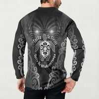 Aotearoa Toitu Te Tiriti Button Sweatshirt Ka Mua Ka Muri